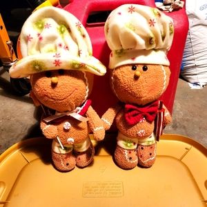 Plush gingerbread dolls